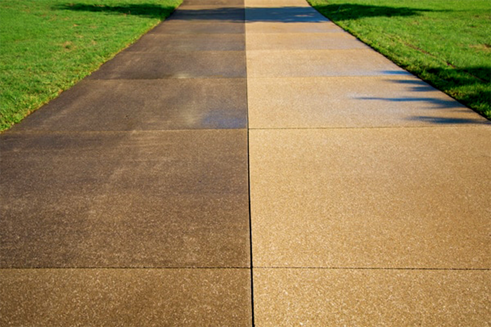 sidewalk pressure washing