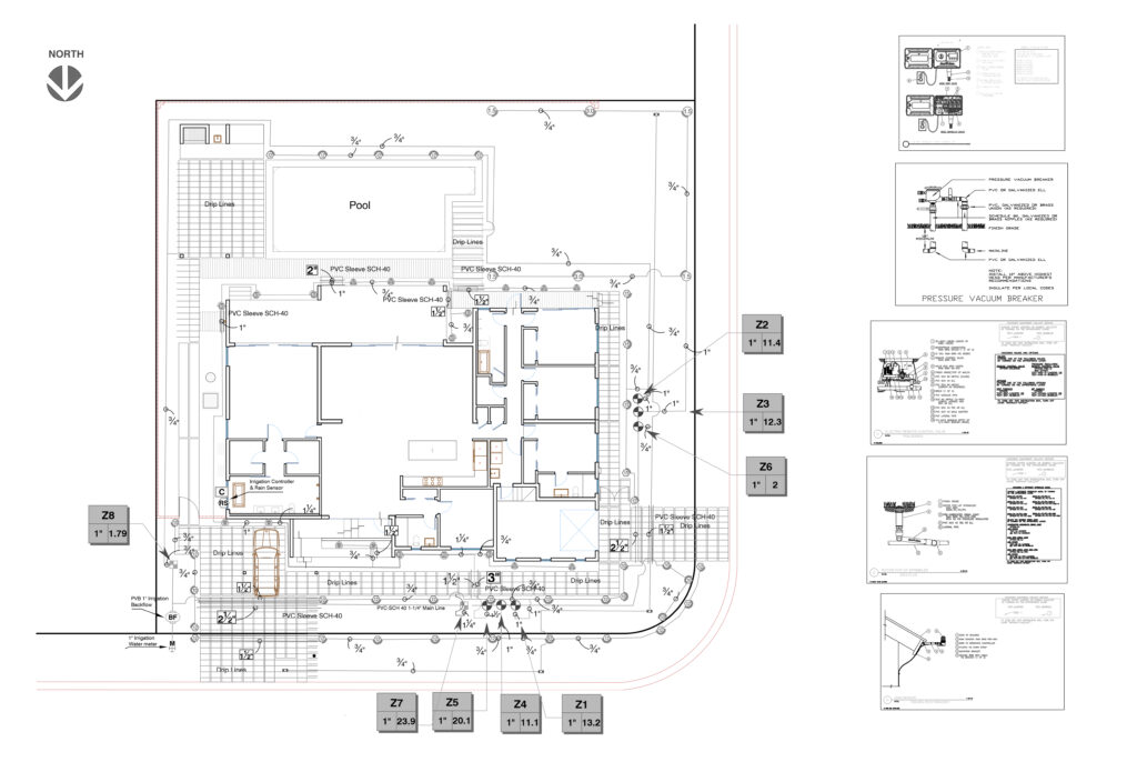 sprinkler layout